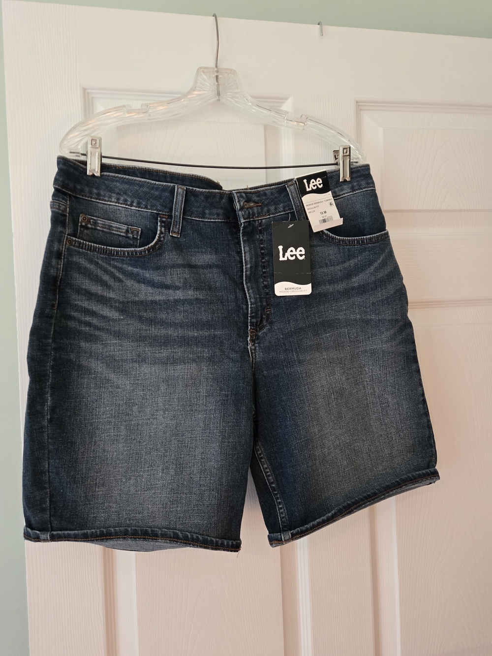 Lee Dark Wash Denim Womens Shorts